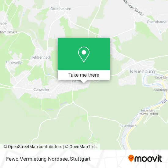 Карта Fewo Vermietung Nordsee