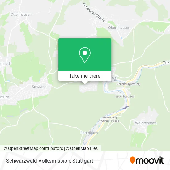 Карта Schwarzwald Volksmission