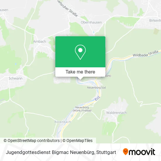 Карта Jugendgottesdienst Bigmac Neuenbürg