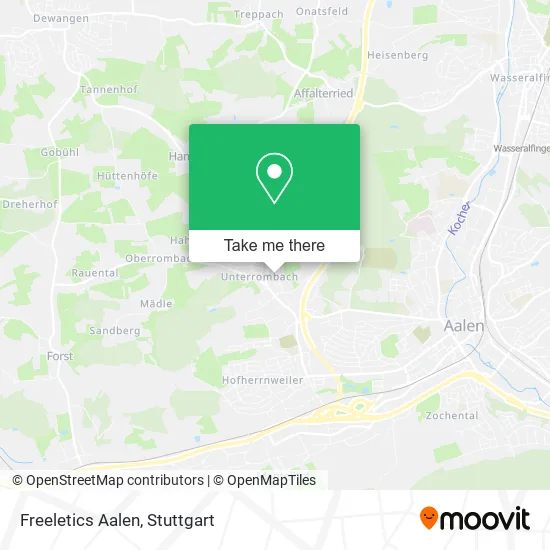 Карта Freeletics Aalen