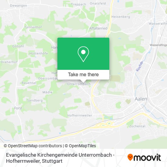 Evangelische Kirchengemeinde Unterrombach - Hofherrnweiler map