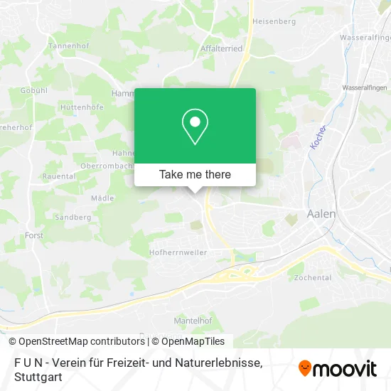 Карта F U N - Verein für Freizeit- und Naturerlebnisse