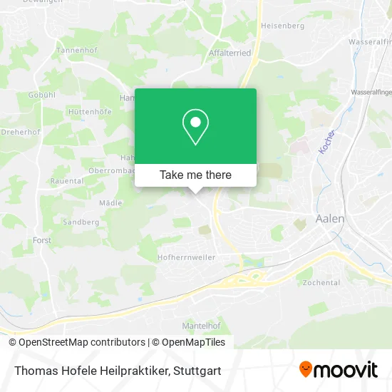 Карта Thomas Hofele Heilpraktiker