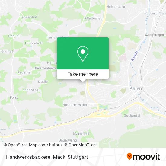 Карта Handwerksbäckerei Mack