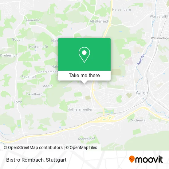 Карта Bistro Rombach