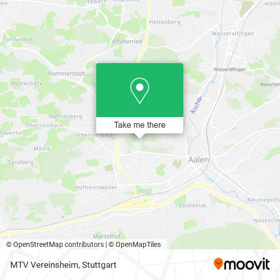 Карта MTV Vereinsheim