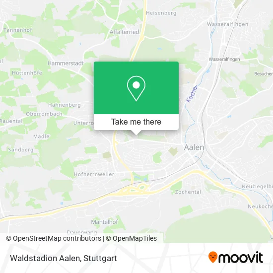 Карта Waldstadion Aalen
