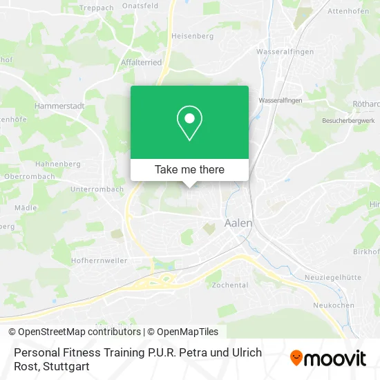 Карта Personal Fitness Training P.U.R. Petra und Ulrich Rost