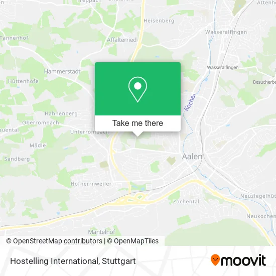 Карта Hostelling International