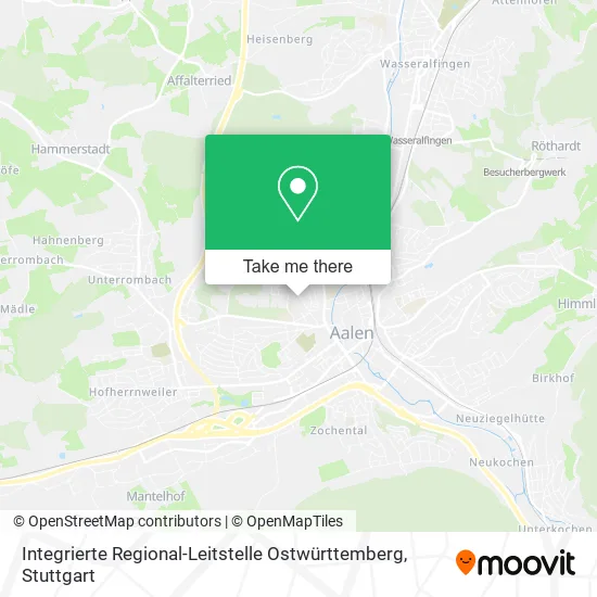 Карта Integrierte Regional-Leitstelle Ostwürttemberg