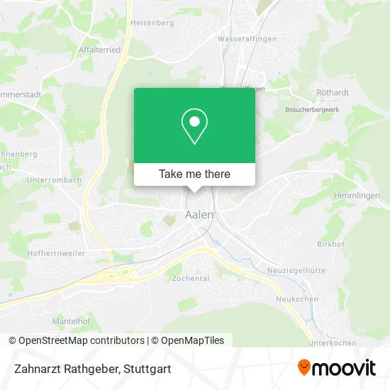 Карта Zahnarzt Rathgeber