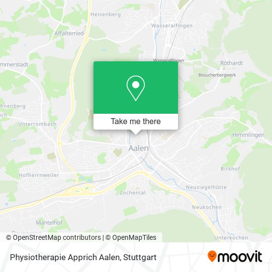 Карта Physiotherapie Apprich Aalen