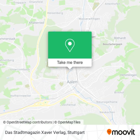 Das Stadtmagazin Xaver Verlag map