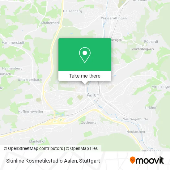 Карта Skinline Kosmetikstudio Aalen