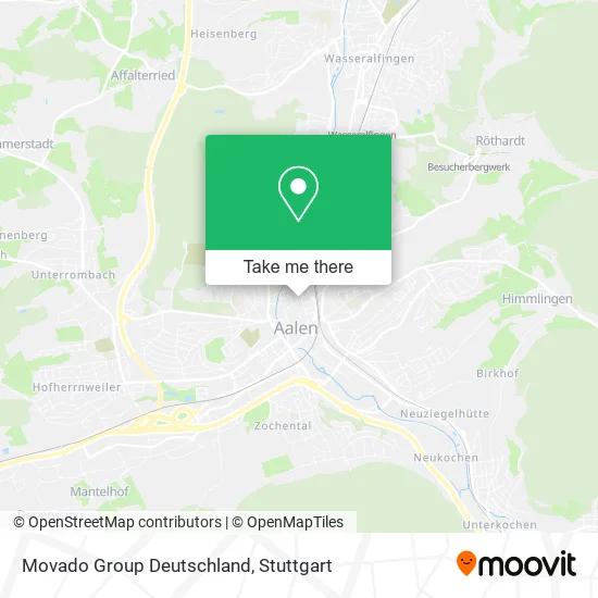 Карта Movado Group Deutschland