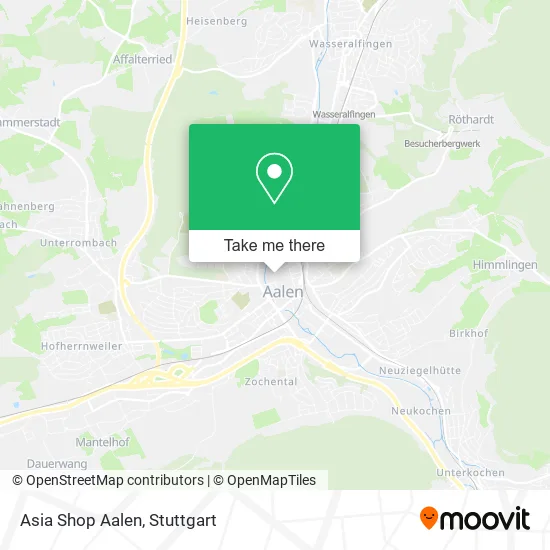 Карта Asia Shop Aalen