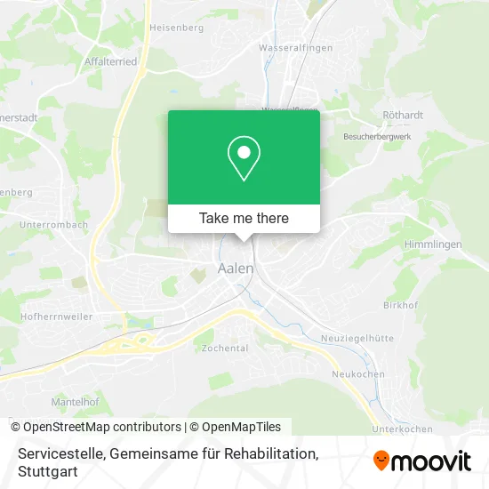 Карта Servicestelle, Gemeinsame für Rehabilitation