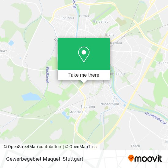 Gewerbegebiet Maquet map