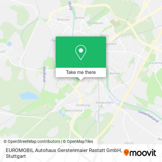 EUROMOBIL Autohaus Gerstenmaier Rastatt GmbH map