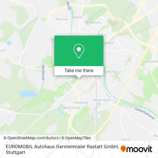 Карта EUROMOBIL Autohaus Gerstenmaier Rastatt GmbH