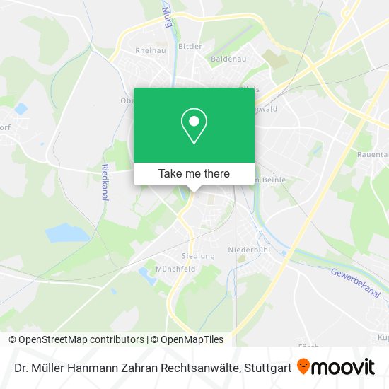 Dr. Müller Hanmann Zahran Rechtsanwälte map