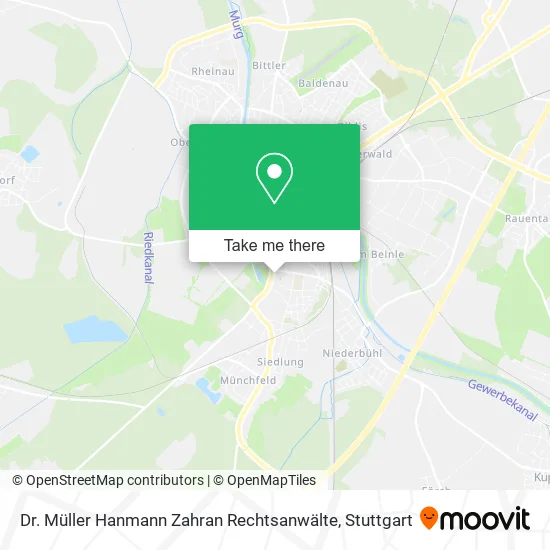 Карта Dr. Müller Hanmann Zahran Rechtsanwälte