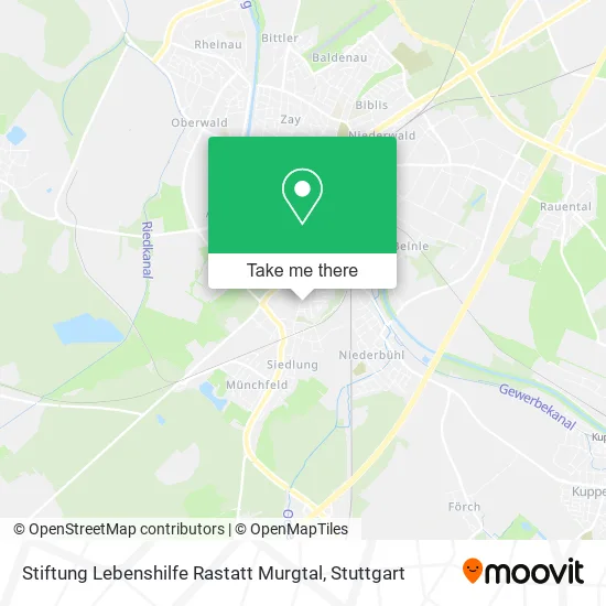 Карта Stiftung Lebenshilfe Rastatt Murgtal