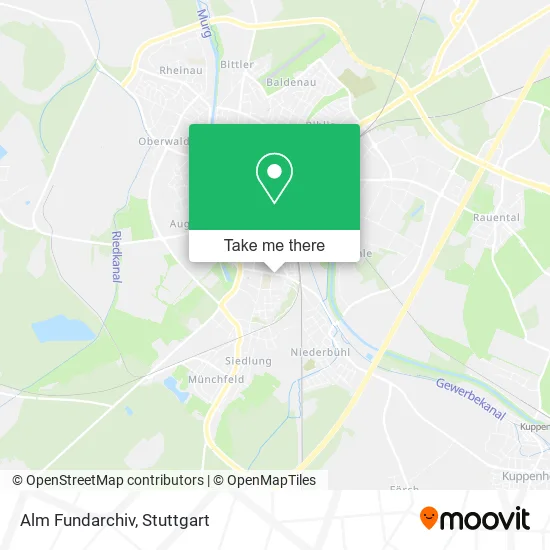 Карта Alm Fundarchiv