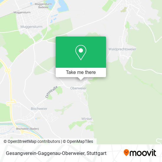 Gesangverein-Gaggenau-Oberweier map