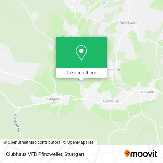 Карта Clubhaus VFB Pfinzweiler