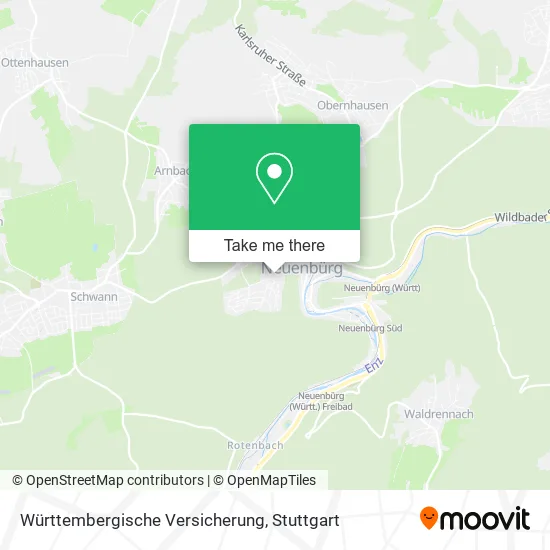 Карта Württembergische Versicherung