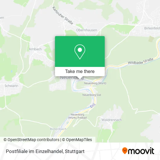 Карта Postfiliale im Einzelhandel
