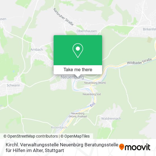Kirchl. Verwaltungsstelle Neuenbürg Beratungsstelle für Hilfen im Alter map