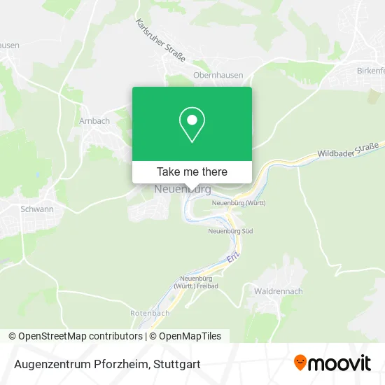 Карта Augenzentrum Pforzheim