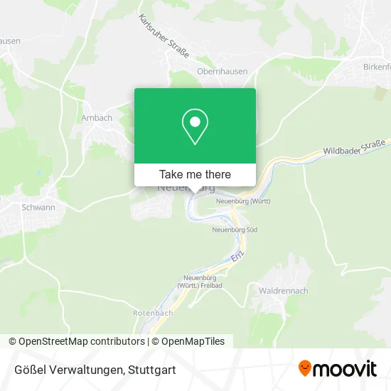 Карта Gößel Verwaltungen