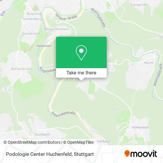 Podologie Center Huchenfeld map