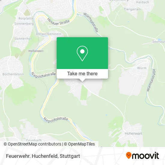 Карта Feuerwehr. Huchenfeld