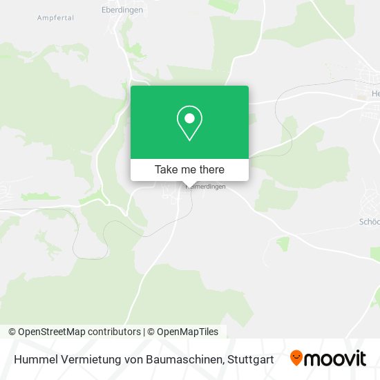 Hummel Vermietung von Baumaschinen map