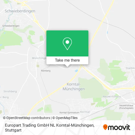Карта Europart Trading GmbH NL Korntal-Münchingen