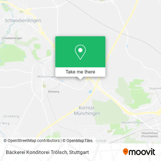 Карта Bäckerei Konditorei Trölsch