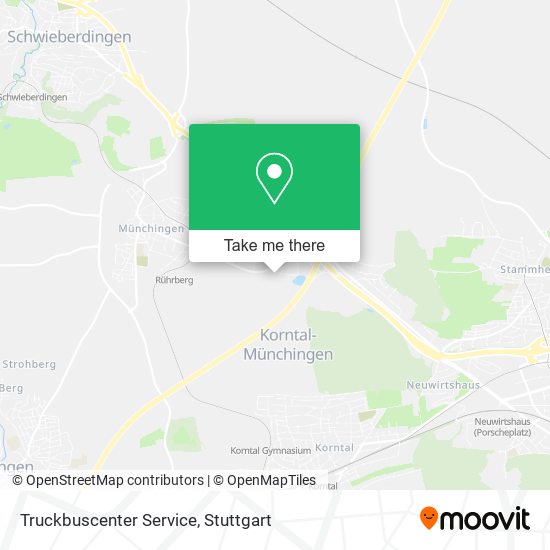 Truckbuscenter Service map