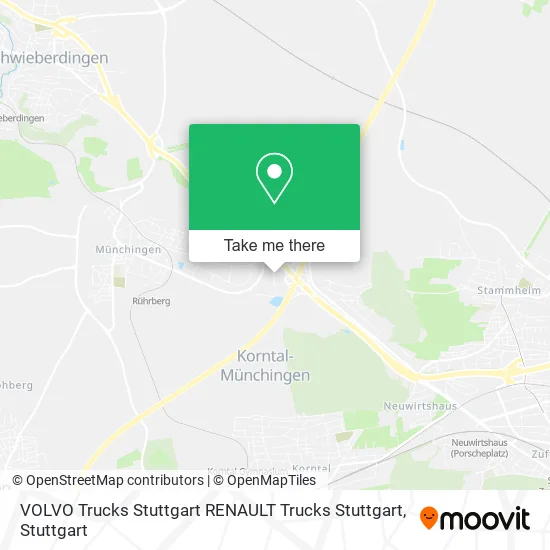 Карта VOLVO Trucks Stuttgart RENAULT Trucks Stuttgart