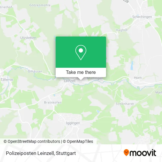 Карта Polizeiposten Leinzell