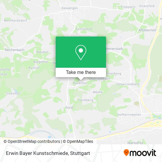 Erwin Bayer Kunstschmiede map