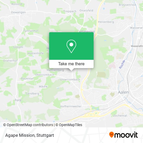 Agape Mission map