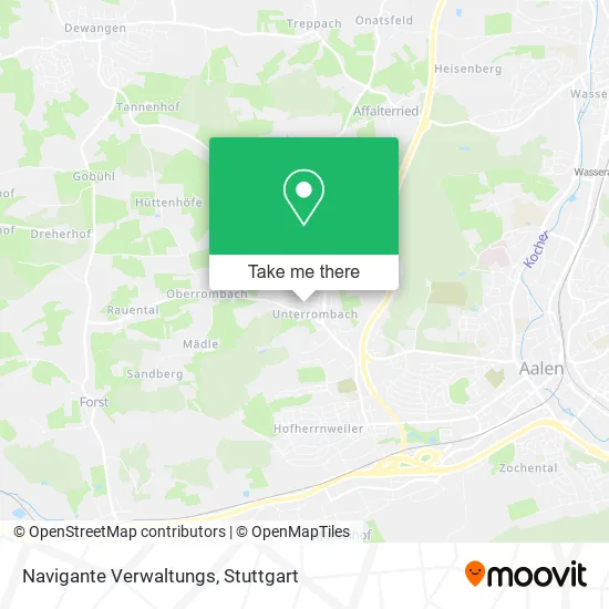 Карта Navigante Verwaltungs