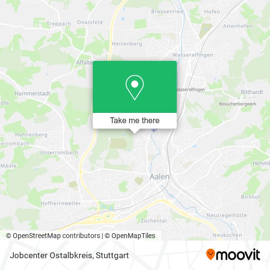Карта Jobcenter Ostalbkreis