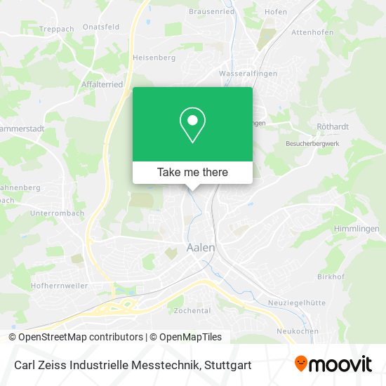 Carl Zeiss Industrielle Messtechnik map