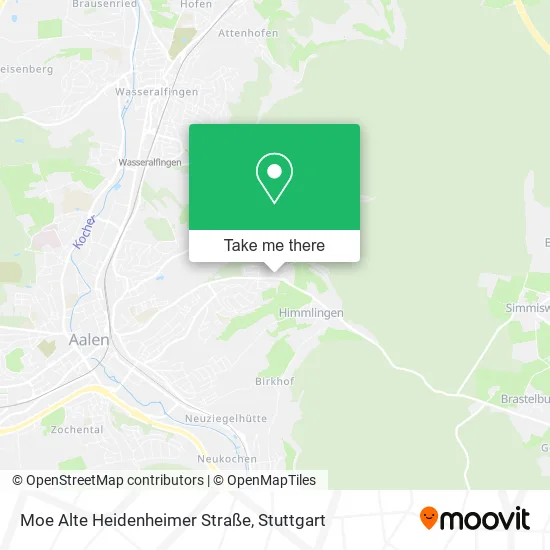 Карта Moe Alte Heidenheimer Straße