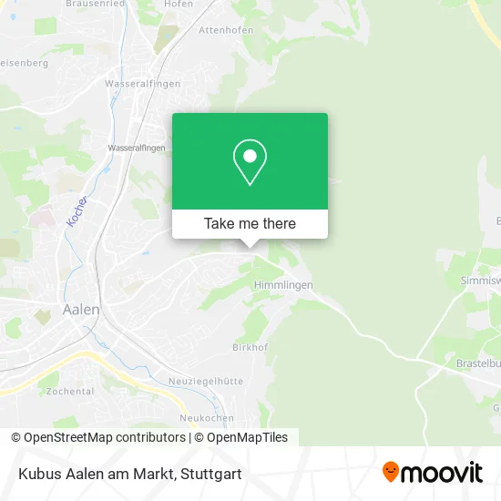 Карта Kubus Aalen am Markt